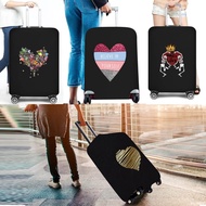 Travel Cover Luggage Protective Cover 18-32 Inch Trolley Baggage Elastic Dust Love  Case Suitcase Tr