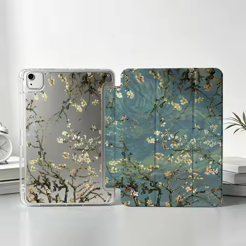 Art Van Gogh-Style Flowers For iPad Pro Air mini 6 5 4 3 2 1 11th 10th 6th 5th M5 M4 A17 Pro A16 Fol
