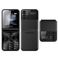 SERVO Flilo4 โทรศัพท์มือถือพับได้ 4 SIM สแตนด์บาย Magic Voice Speed Dial การบันทึกการโทร MP4 ผู้เล่น