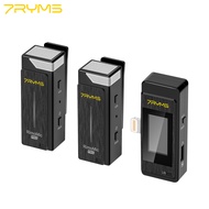 7Ryms Rimic Pro ไร้สายลาวาเลียร์ไมโครโฟน USB สำหรับ I-Phone I-Pad Huawei Samsung แล็ปท็อป2.4กิกะเฮิร์ตซ์ปลั๊กแอนด์เพลย์ไมโครโฟนสำหรับการสัมภาษณ์และการบันทึกวิดีโอทุกวัน