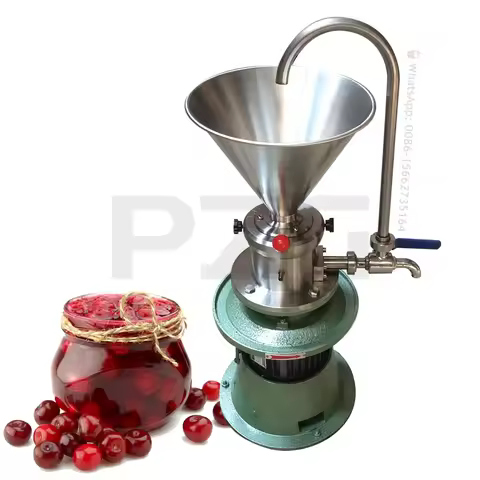 Chili Sauce Banana Pistachio Paste Colloid Mill Machine Fruit Juice Jam Making Machine Vertical Food