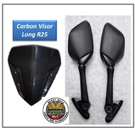 AEROX R25 side mirror with bracket and visor ( 1 SET ) for AEROX V1 V2