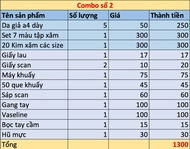 Bộ combo tập xăm da giả cao cấp - chuyên nghiệp. Tặng kèm hơn 50 video học xăm cơ bản