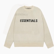 FOG FEAR OF GOD 副線 ESSENTIALS 經典字母嵌花圓領毛衣