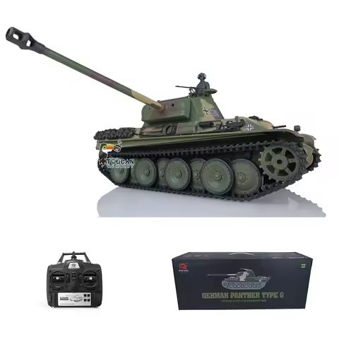 Heng Long 1/16 RC Tank 2.4G 7.0 Plastic 3879 German Panther G RTR BB Pellets Infrared Remote Control