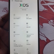 infinix smart 7 ram 3/64 second hp+carger