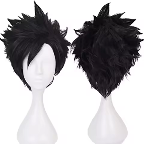Kuroo Tetsurou Wigs Anime Haikyuu!! Men Short Anime Natural Soft Party Hair Wigs with Wig Cap