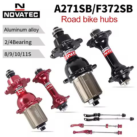 Novatec Hub Road Bicycle Flower Drum A271SB F372SB Bicycle Parts Bearing MTB 7/8/9/10/11 Speed 20 24
