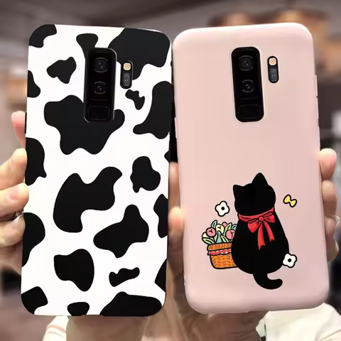 For Samsung Galaxy S9 Plus Case SM-G965F Cute Candy Painted Cover Soft Fundas Phone Case For Samsung