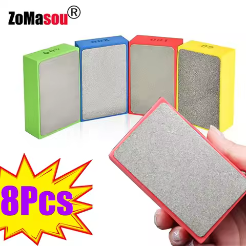Diamond Hand Polishing Pads 1/8Pcs Tile Glass Abrasive Grinding Block Pad Stone Marble Ceramic Abras