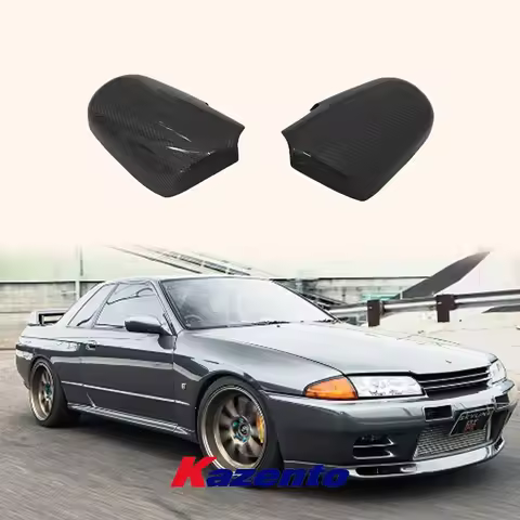 For Nissan Skyline R32 GTR GTST Carbon Fiber Side Door Mirror Cover Pair
