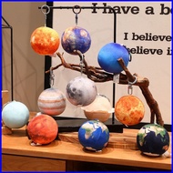 YB2 Realistic Earth Moon Solar System Planets Plush Toy Universe 8 Planets Bag Charm Keychain plushi