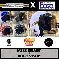 🔥100% ORIGINAL KOMBO SET MS88 HELMET STANDARD SAIZ 57 DAN BOGO VISOR ORIGINAL