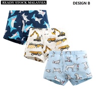 ASE 3 PCS / Lot-100% Cotton Dinosaur Printed Kids Brief Boxer Underwear/Panties- Boy