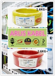 ARUS KABLE PVC 1.5MM &amp; 2.5MM CABLE - MALAYSIA 100% CU - SIRIM ISO9001-2000