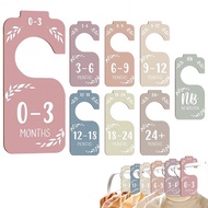 8PCS Closet Clothing Wardrobe Dividers, Infant Wardrobe Divider Label, Newborn 24 Months Baby Closet