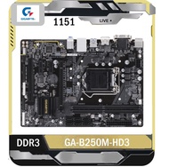 1151/MAINBOARD/GIGABYTE GA-B250M-HD3/GEN6-7th/DDR4/Micro-ATX/มีขั้วต่อ HDMI/M.2 As the Picture One