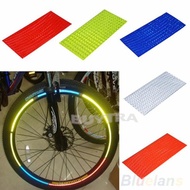 Useful Fluorescent Bike Bicycle Wheel Tyre Rim Reflective Stickers Tape