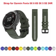 26mm 22mm Quick Release Silicone Watchband Wrist strap for Garmin Fenix 6 6S 6X 7X 7 5X 5 5S 3 HR Watch Easyfit Watch Wrist Band