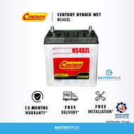 [ Installation Provided ] NS40ZL Century Hybrid (WET) Car Battery Bateri Kereta Myvi / Bezza / City 