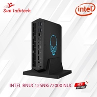 [New Arrival -Brand new] NEW 12th GEN INTEL INTEL RNUC12SNKi72000 NUC 12 ENTHUSIAST KIT BAREBONE (i7-12700H, DDR4 X2, M.2 X3 , INTEL ARC A770M-16GB GDDR6 VRAM, NO CORD) 3YRS WARRANTY BY INTEL