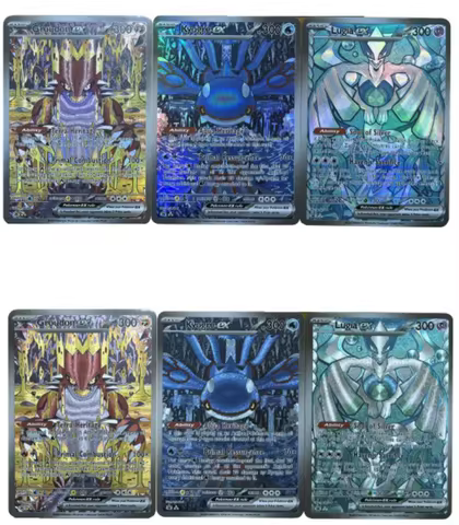 3Pcs/set Pokemon Diy Groudon Self-Control Collect Signature Trading Flash Card Anime Gift Refraction