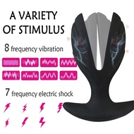 ◄⊙✢Electric Shock Male Prostate Massager Wearable Anal Plug Vibrator Wireless Remote Dildo Vibrator Opening Butt Plug An