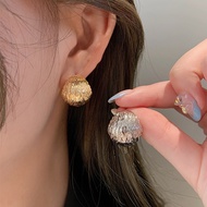 Silver/Gold Round Earring Ear Studs Jewelry Accessory for Women Girls