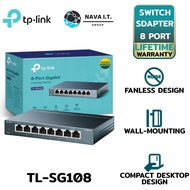 SWITCH HUB สวิตซ์ฮับ TP-LINK 8 PORTS GIGABIT PORT TL-SG108 IN METAL CASING ประกัน LT.