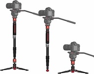 IFOOTAGE Cobra 3 Monopod A180T,Aluminum Alloy Monopod with Feet for Camera,DSLR,Telescoping Video Mo