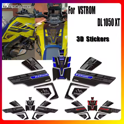 DL1050XT Motorcycle Tank Pad Protector 3D Stickers Decals For Suzuki V STROM VSTROM DL 1050 XT 1050X
