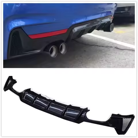 Rear Bumper Diffuser Lip Exhaust Splitter Spoiler For BMW F32 F33 435i M Tech 2013-2021