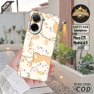 Xiaomi Softcase poco C71 Casing Latestpoco C71 2025 Softcase Accessories Silicone Casing Case hp
