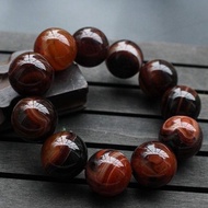 Natural Agate Bracelet Bracelet Men's Dreamy Tangled Agate Bracelet Bracelet Men's 20mm Round Bead A