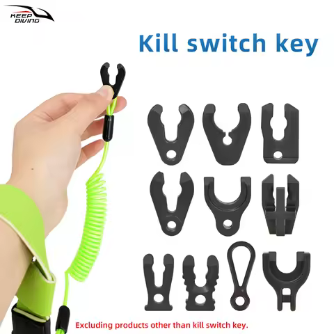 1Pcs Kill Switch Key With Keyring For Outboard Kill Switch Lanyard Yamaha Tohatsu Suzuki Mercury Eme