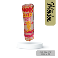 GELAS PLASTIK CUP OVAL HOK 14 OZ | Mouloemart | gelas cup oval