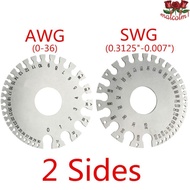 MALCOLM1 Wire Gauge Diameter Measurer Tool Thickness Measuring Gauge Weld Inspection Gage Stainless 