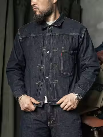 Rugged Bronson S806XX Slub Selvedge Denim Jacket in Raw Type I Jean Outerwear S506XX