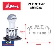 Shiny Paid Stamp with Date/ Paid Rubber Stamp / Paid Chop / with Date / Shiny S-68