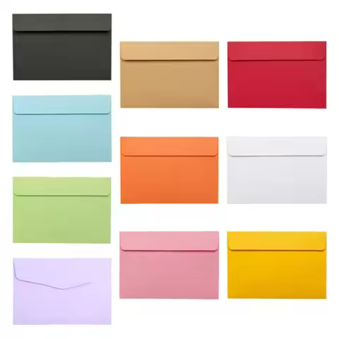 10PSC/Pack Invitation Envelopes A6 letter Papers Envelope 6'' x 4'' for Ideal for Wedding Holiday Bi