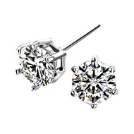 YOUNIQ Hexa CZ White 925 Sterling Silver EarringsOUNIQ Hexa CZ White 925 Sterling Silver Earrings