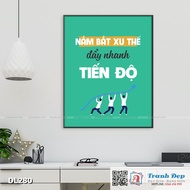 Motivational painting for office decoration - Grasping the trend. Accelerate forward - DL280