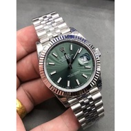 1: 1 Original Standard Real Shot, Watch Power Mint Green Diary 41MM 2 Brand New 3235 Movement, Marke