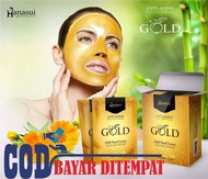 [1 SACHET] Masker Hanasui Gold BPOM Masker Anti Aging Peel Off Mask Gold Masker / Hanasui Naturgo Go