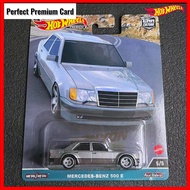 Hot Wheels Mercedes Benz 500E Silver Premium Car Culture Canyon Warriors 2023 Hotwheels  Canyon Warr