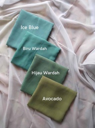 (TERMURAH) Hijab Bella Square Premium/Biru Wardah/Hijau Wardah/Ice Blue/Avocado