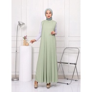 Premium Maxi Plisket Dress (Length 135cm) Plisket Dress/ Umbrella Plisket Dress/ Pregnant Women Dres