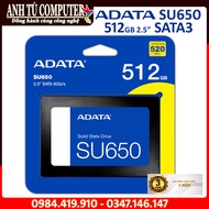 Ổ CỨNG SSD ADATA SU650 512GB 2.5″ Sata III