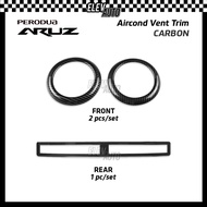 Perodua Aruz Aircond Vent Trim Front Aircond Rear Roof Vent Aircond Carbon Black Interior Accessorie
