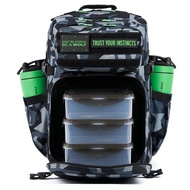 WOLFpak 45L MEAL PREP MANAGEMENT BACKPACK (SPLINTER CAMO GREEN EDITION) Lunch Box, Cooler, Travel, I